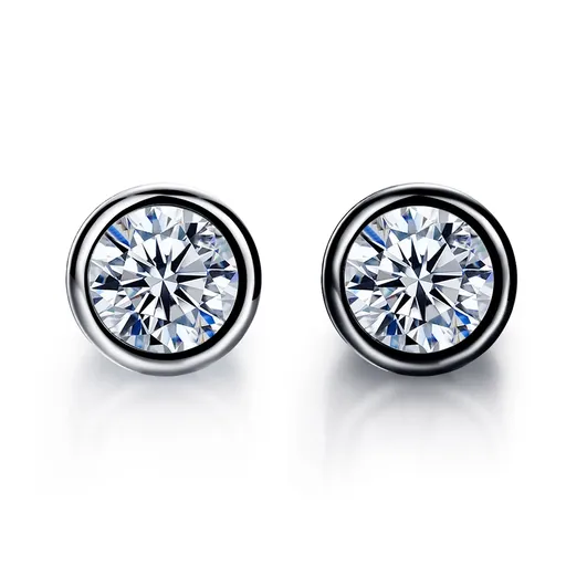 Ocelový falešný plug do ucha - špičatý čirý zirkon, různé vzory - Barva zirkonu: Černá - čirá