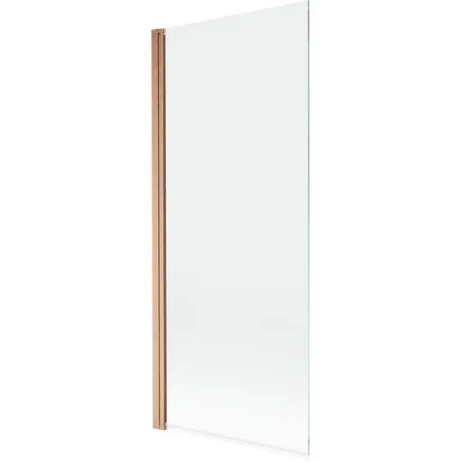 MEXEN MIST vanová zástěna 80x150 cm 6mm 1-s, měď kartáčovaná, čirá 8A9-080-001-65-00