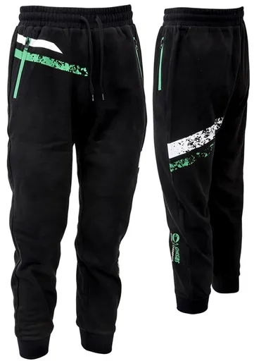 Sensas tepláky jogging stripes black - xl