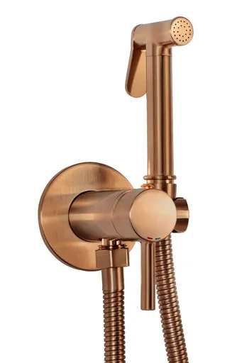 REA Podomítková bidetová baterie LUNGO LOOP Copper Brush REA-B6314