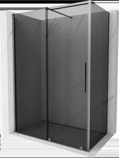 MEXEN/S Velar sprchový kout, posuvné dveře 150 x 90, grafit, grafit metal 871-150-090-41-95