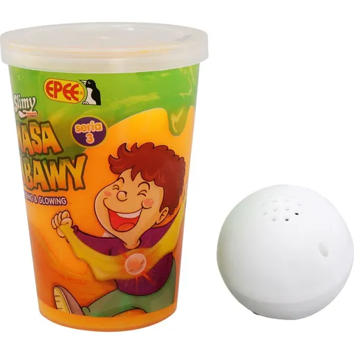 Slimy S3 sliz se svítící kuličkou oranžový