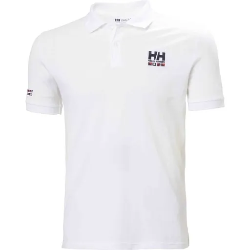 Helly Hansen MESSINA GRAPHIC FITTED POLO Pánské polo triko, bílá, velikost
