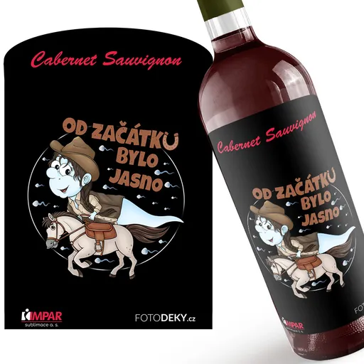 Víno Koňařská spermie – žena (Druh Vína: Červené víno)