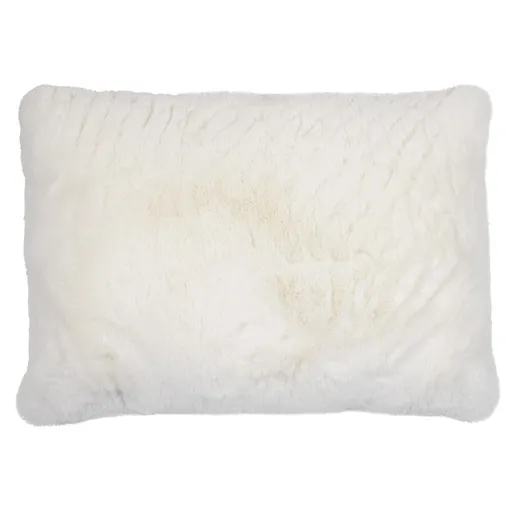 Bílý plyšový měkoučký polštář Soft Teddy White Off - 40*15*60cm  FXGKKW