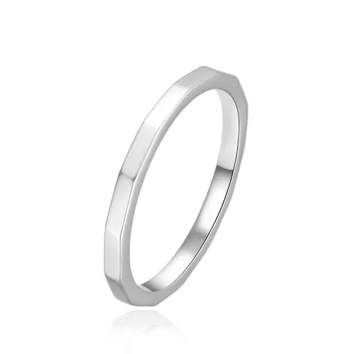 Agato Něžný stříbrný prsten AGT-R70W 58 mm