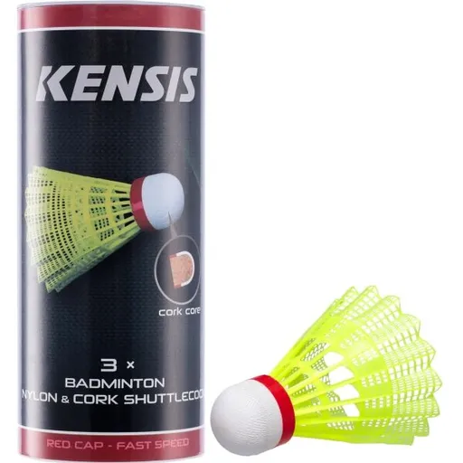 Kensis NSC 3 FAST Badmintonové míčky, žlutá, velikost