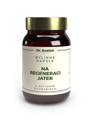 Dr. Svatek Bylinné kapsle Na regeneraci jater s aktivním silymarinem 60 kapslí