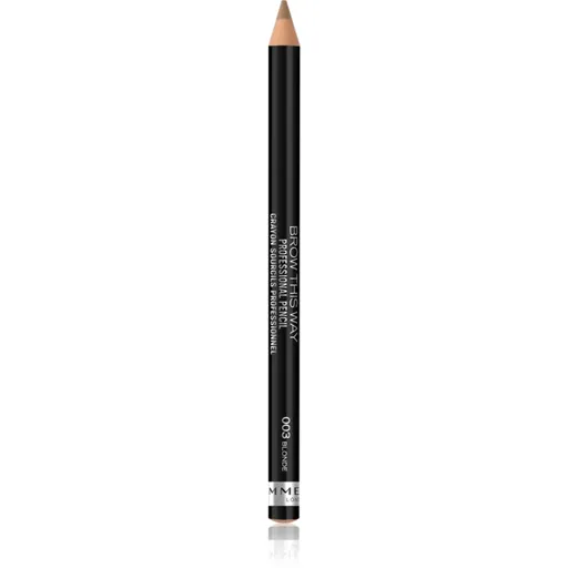 Rimmel Brow This Way tužka na obočí s kartáčkem odstín 003 Blonde 1,4 g