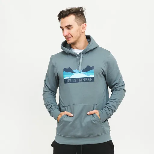 Helly hansen nord graphic pull over hoodie m