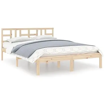 Rám postele masivní dřevo 140 × 200 cm, 3105405 (3105405)