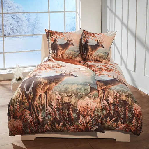 Povlečení na jednolůžko z mikrovlákna Jelen