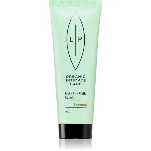 Lip Intimate Care Organic Intimate Care Gel To Milk Scrub jemný peeling s kokosem Coconut 50 ml