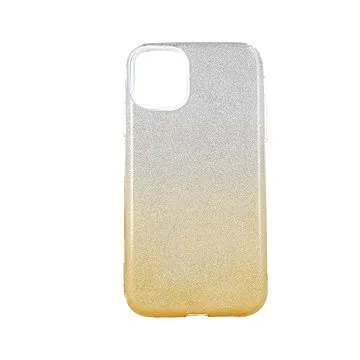 TopQ iPhone 13 Mini glitter stříbrno-oranžový 64842 (Sun-64842)