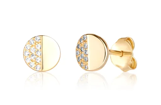 JVD Elegantní pozlacené náušnice pecky SVLE1171XH2GOPS