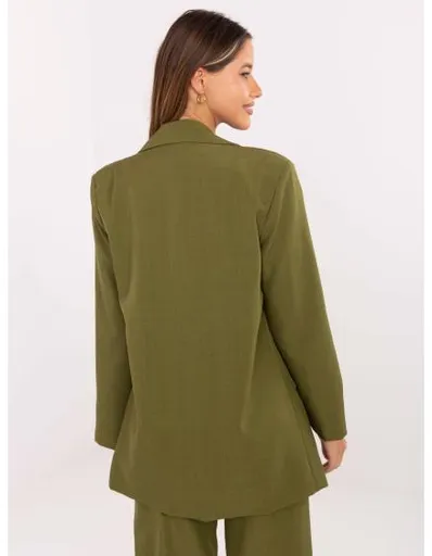 Olivová dámská bunda s podšívkou RUE PARIS