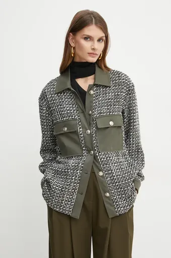 Košilová bunda s příměsí vlny Liu Jo