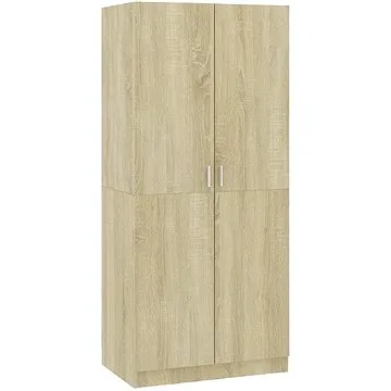 Šatní skříň dub sonoma 80 x 52 x 180 cm dřevotříska 800624 (3364,88)