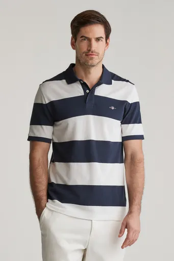 POLOKOŠILE GANT BLOCK STRIPE POLO EVENING BLUE