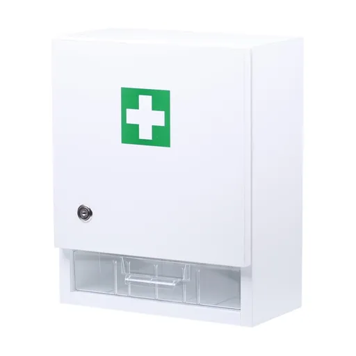 ŠTĚPAŘ Nástěnná lékárnička dřevěná 41x30x17 cm, bílá