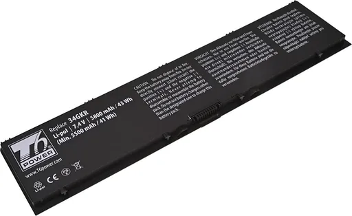 Baterie T6 Power Dell Latitude E7440, Latitude E7450, 5800mAh, 43Wh, 4cell, Li-pol