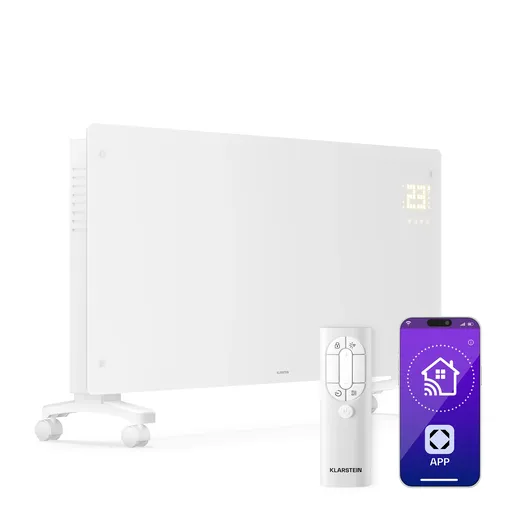 Klarstein Bornholm konvektor | 3000 W | 30 m² | Výkonný a stylový | 105 x 51 cm