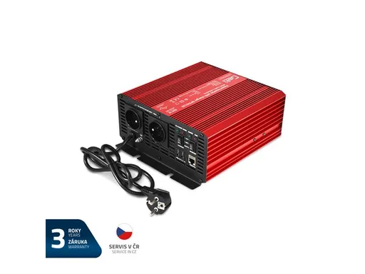 Měnič napětí GETI GPIU 612S 12V/230V 600W