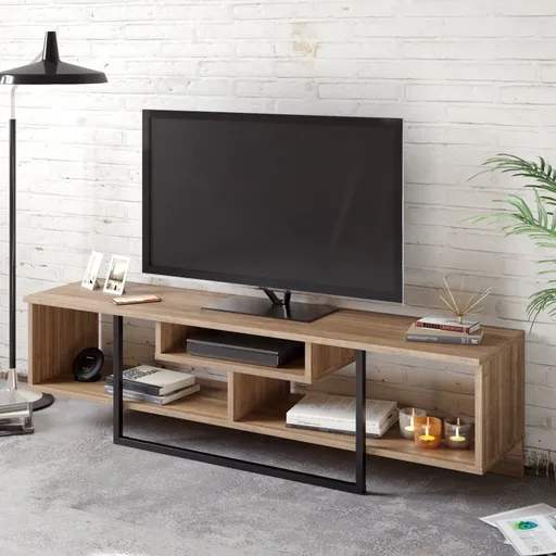 TV stolek Asal (150) - Walnut, Black