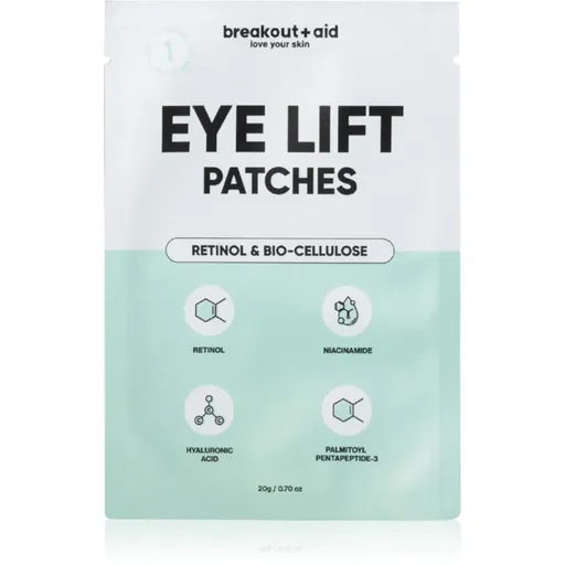 breakout + aid Eye Lift Patches náplasti pod oči proti vráskám s retinolem 1 ks
