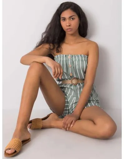 Dámský overal Soledad RUE PARIS zelenobílý