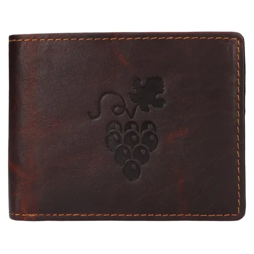 Pánská kožená peněženka Lagen Odd - hnědá