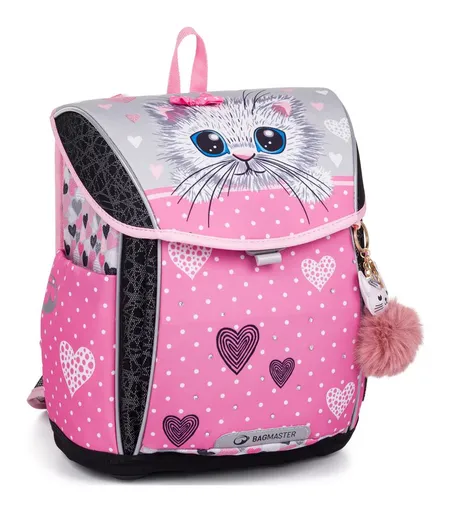 Školní aktovka Bagmaster Prim 24 A Pink/Grey