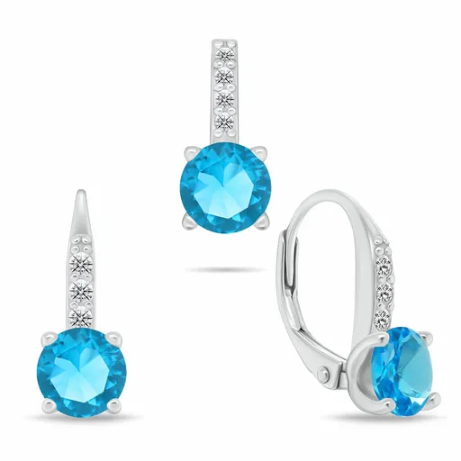 Brilio Silver Elegantní stříbrný set šperků se zirkony SET274WAQ (přívěsek, náušnice)