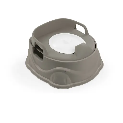 Dolu 3v1 nočník, sedátko na WC, stolička, šedá, 20x34,5x37 cm