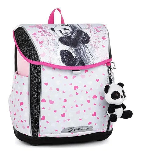 Školní aktovka Bagmaster Prim 23 B White/Pink