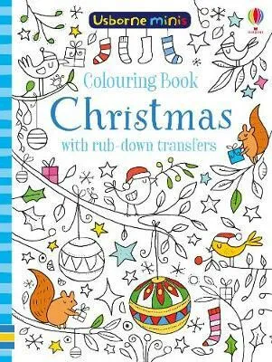 Colouring Book Christmas with rub-down transfers - Kirsteen Robson