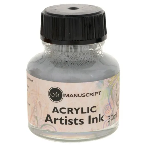 Kaligrafický inkoust Manuscript 30ml – stříbrný