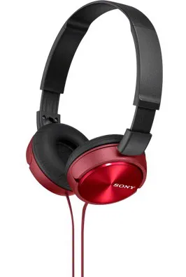 SONY stereo sluchátka MDR-ZX310, červená