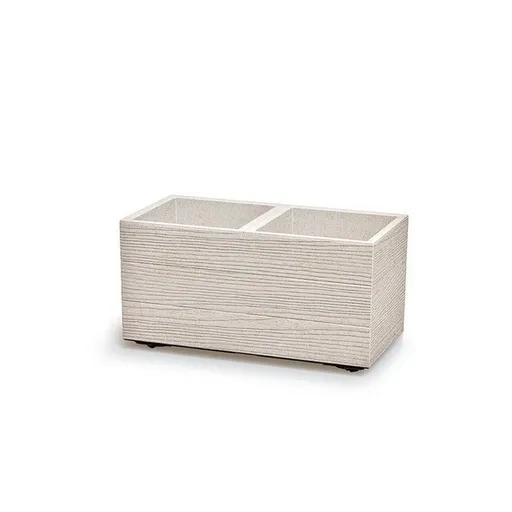 Květináč MADERA CASE ECO WOOD 57,7 cm, bílá, S