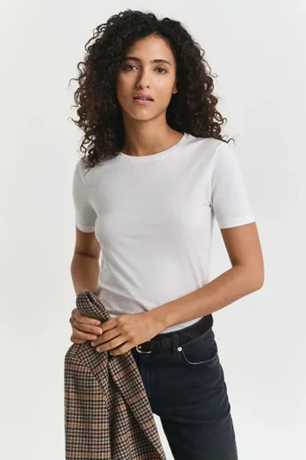 TRIČKO GANT LIGHT COTTON SS T-SHIRT WHITE