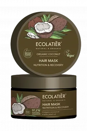 Maska na vlasy Kokos - vyživuje a regeneruje vlasy - EcoLatier Organic - 250ml