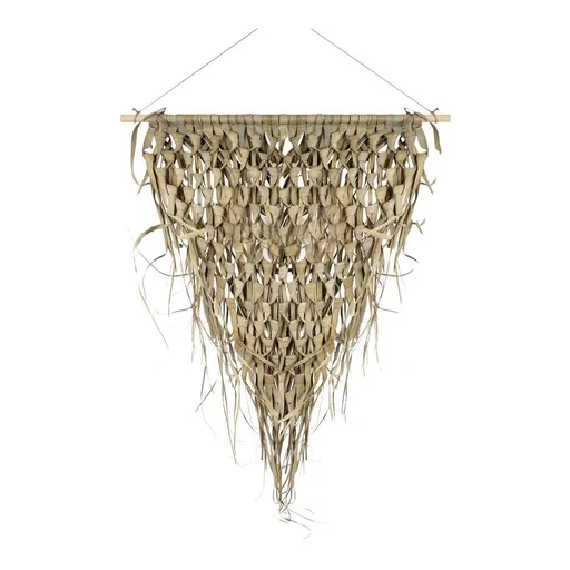 Tapisérie pletený trojúhelník palmového listí na hůlce - 3*45*55cm ZMWKGD55