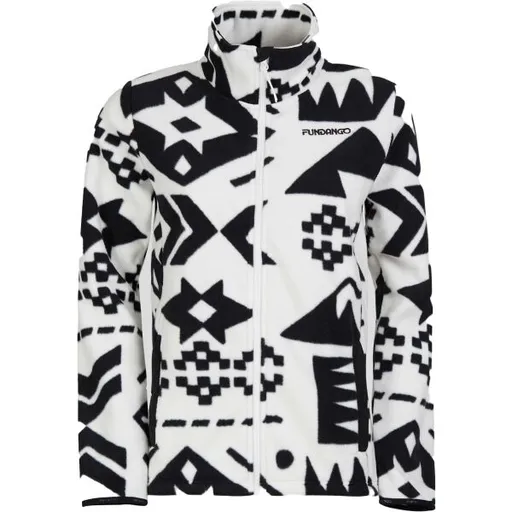 FUNDANGO SERENA Dámská fleecová mikina, bílá, velikost