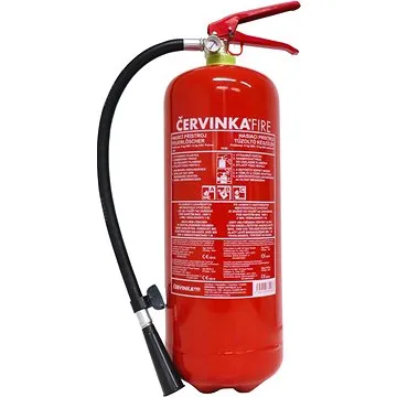 ČERVINKA práškový hasicí přístroj 6 kg P6 Če 2, bez revize (0213)