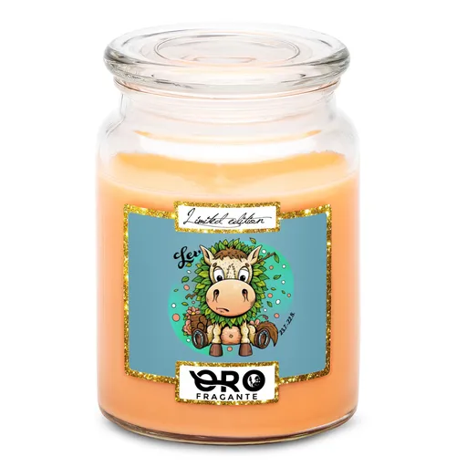 Svíčka Koňská znamení – lev (Vůně svíčky: Tropické ovoce)