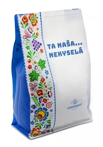 Coffeespot Ta naša nekyselá Espresso směs zrnková káva 1000 g
