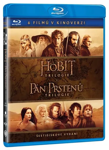 Kolekce Středozemě: Pán prstenů / Hobit (6 BLU-RAY) - kinoverze