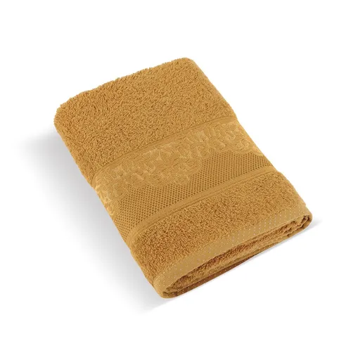 Bellatex Froté ručník kolekce Orchidea hořčicová, 50 x 100 cm, 50 x 100 cm