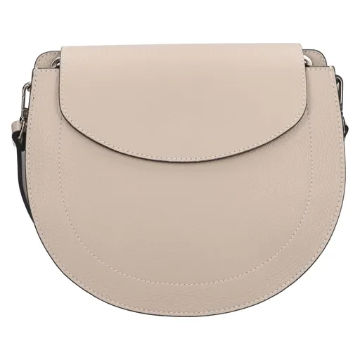 Dámská kožená crossbody kabelka Italia Locita - béžová