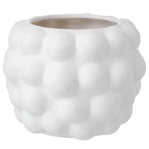 CLOUDY Květináč 13 cm - bílá
